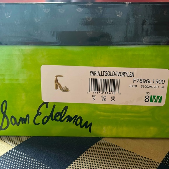 Sam Edelman Yaria LT Gold/ivory  size 8 - Picture 2 of 12